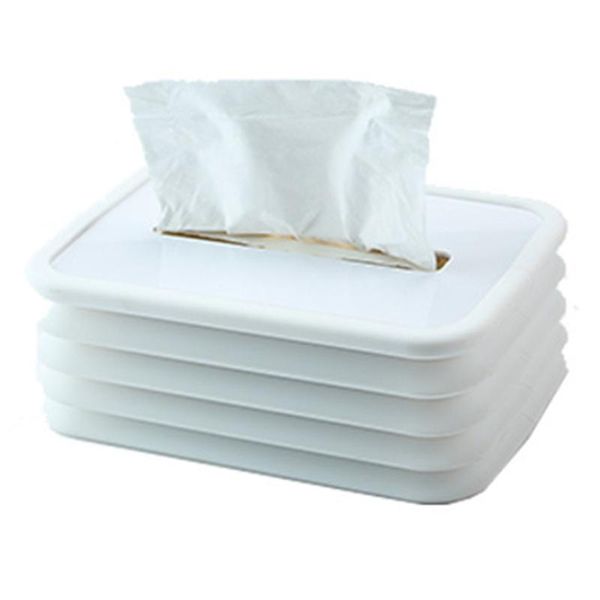 

tissue boxes & napkins silicone box foldable creative wet paper storage napkin dispenser for restaurants els car offices