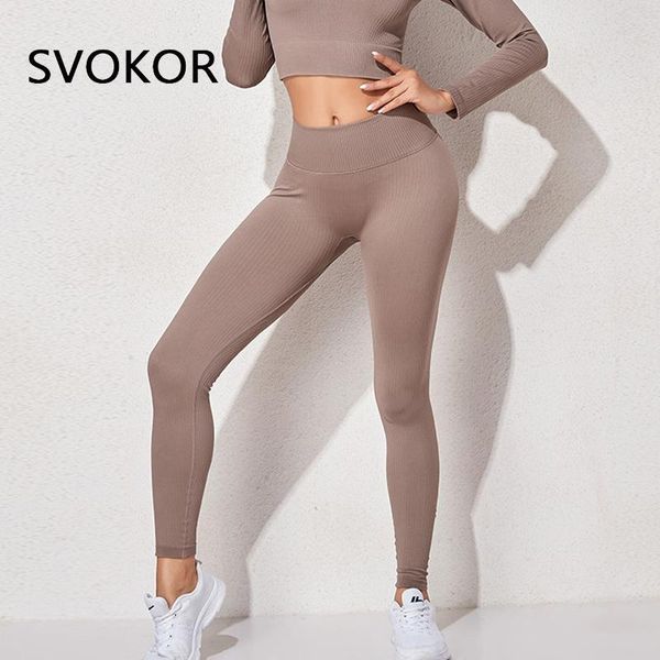 

women's leggings svokor fitness women sport seamelss gym woman pants legging femme tights leggins running stretchy, Black