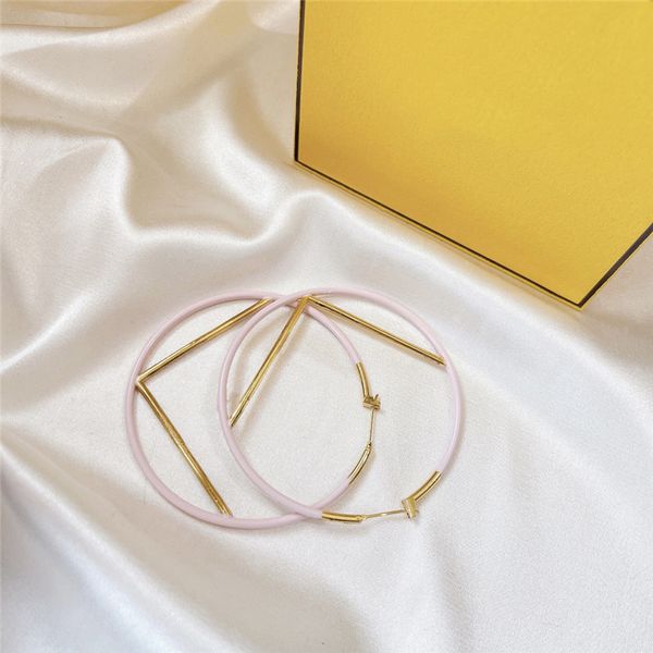 

fashion designer earrings for women jewelry 925 sterling silver luxury designers hoop earrings womens ear studs pendants big gold, Golden