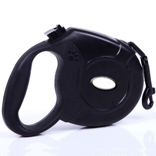 

dog collars & leashes pet retractable chain leash in large leopard rope