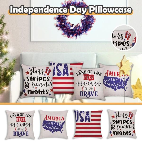 

pillow case independence day linen sofa cushion cover pillowcase comfortable car bed