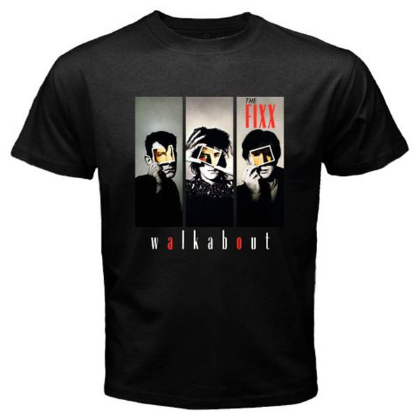 

the fixx walkabout men's black t-shirt size s to 3xl, White;black