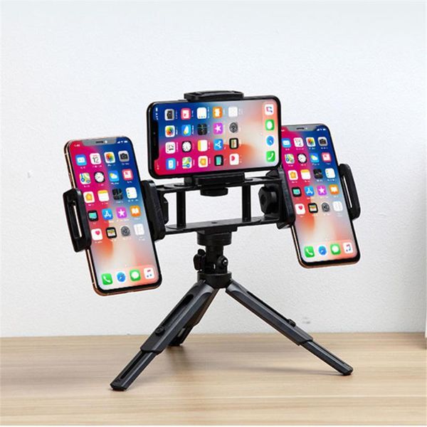 

cell phone repairing tools multi-clip retractable mobile stand for live broadcast desk table clip bracket mount support holder