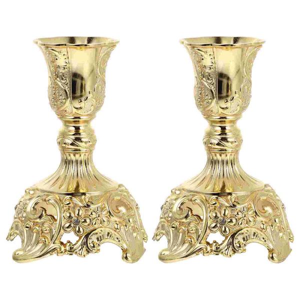 

candle holders 2pcs european candlesticks home candleholder adorns zinc alloy candleholders