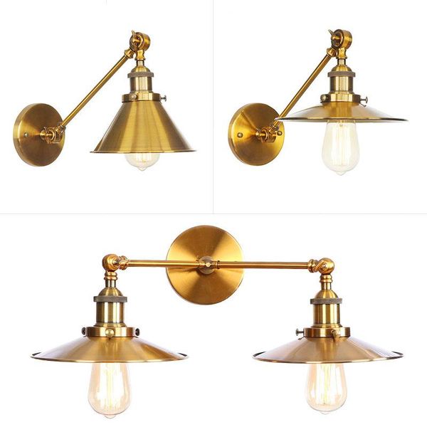 

wall lamp wrought iron rh and sitting room bedroom the head of a bed clothing store long arm hand nostalgic