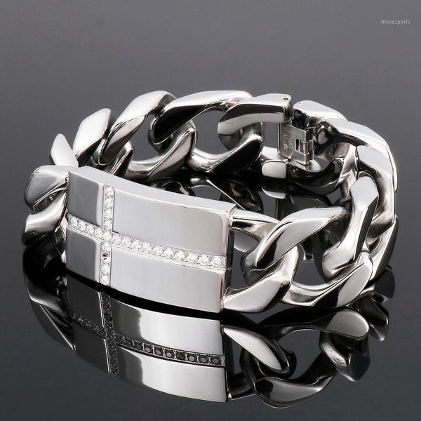 

charm bracelets stainless steel cross bracelet bangles men cubic zirconia metal health for fashion jewelry1, Golden;silver