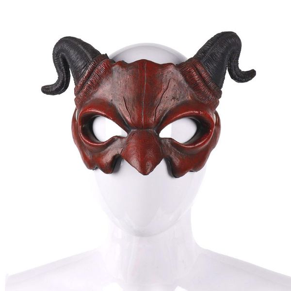 Maschere per feste Mascara Para Diwali Cosplay Masker Carnaval Demon Maske Latex Crossdresser Horror Mostro Voldemort Devil Mask