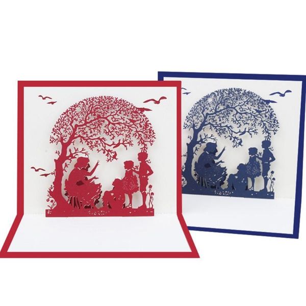 

greeting cards 3d card up paper handmade postcard mother's day gift craft art