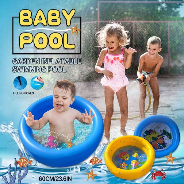 

inflatable baby swimming pool paddling bathing tub outdoor summer for kids children pump life vest & buoy