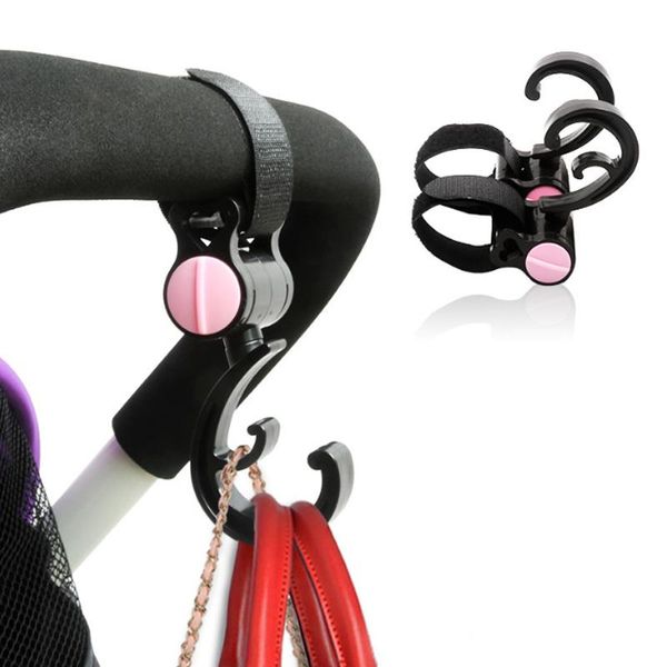 

stroller parts & accessories 2pcs/ set baby hanger bag hooks rotate 360 degree car seat cart hook