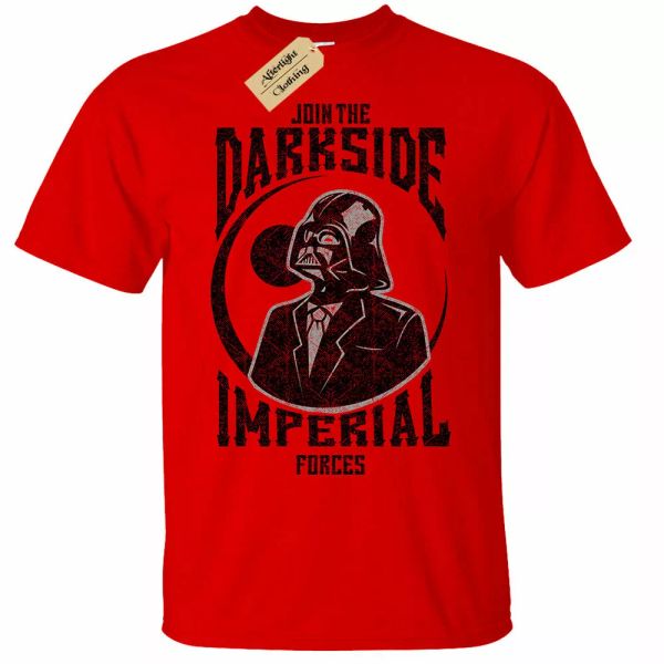 

join the darkside t-shirt man imperial dark forces, White;black