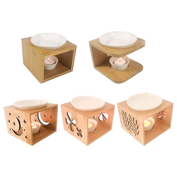 

fragrance lamps ceramic tealight candle holder oil burner,essential incense aroma diffuser furnace home meditation yoga decor