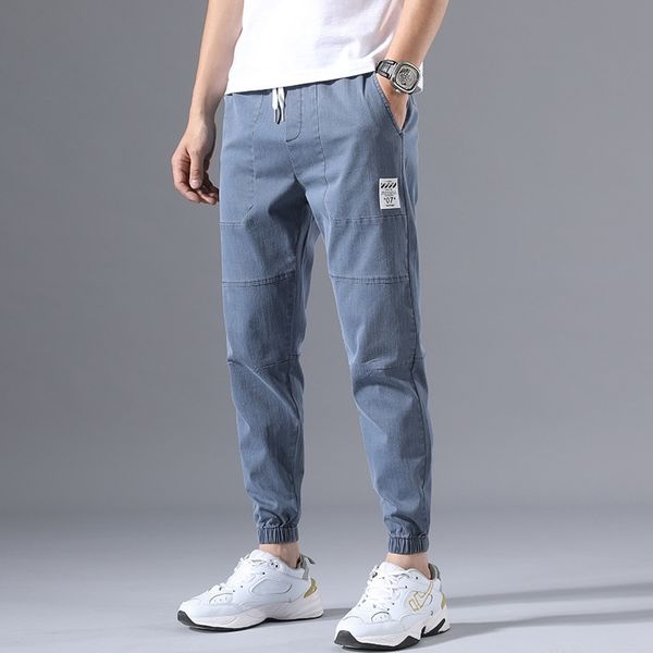 ICPANS Elastische Taille Jogger Herren Casual Hosen Knöchel Länge Harem Hose Sportwear Jogginghose Atmungsaktive Joggers Hosen 210707