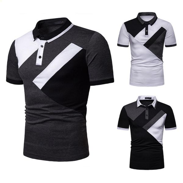 

polyester (polyester) designers mens polo t shirt loose type dress s xxl men clothing men's t shirts fitness ropa 2021 crop hip hop cam, White;black