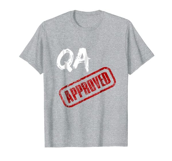 

software qa tester t-shirt qa approved, White;black