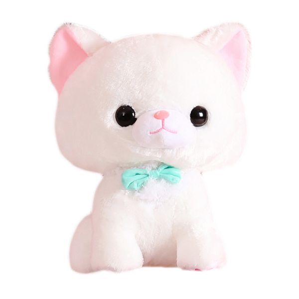 

cartoon cute sitting rice cake cat plush toy pink meow child companion ragdoll girl bed sleeping pillow