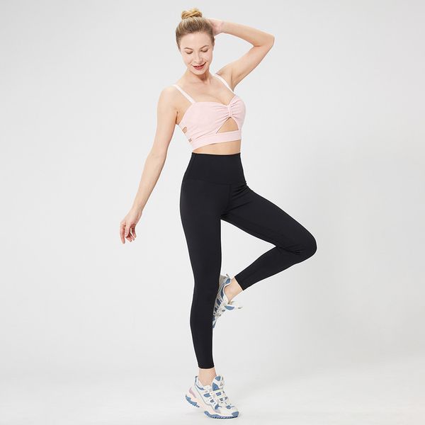 

yoga outfits pink comfortable design women's workout set 2-piece high waist yoga fitness tights set running sports sports sets hip tig, White;red