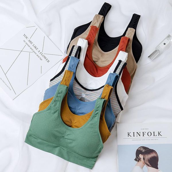 

yoga outfit women sports bra gym bras fitness running wear padding wireless push up