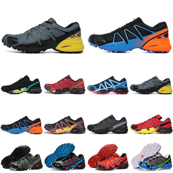 

hipping speed cross 4 outdoor mens running shoes speedcross runner iv triple black pink #26 trainers men sports sneakers chaussures zapatos