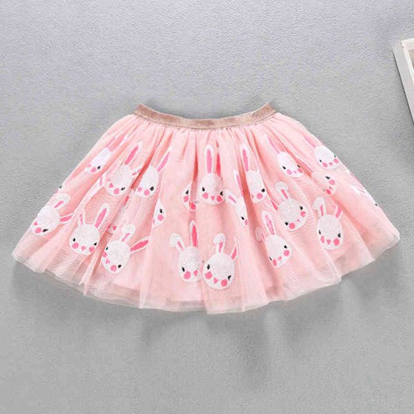 

kids dance voile tutus girl shiny skirt fashion print tulle for s embroider sequin 210521, Blue