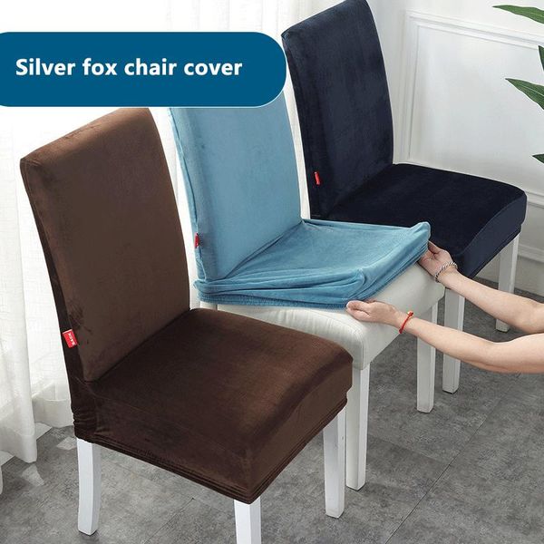 

velvet chair cover spandex elastic slipcover case for dining chairs office room wedding seat stretch covers