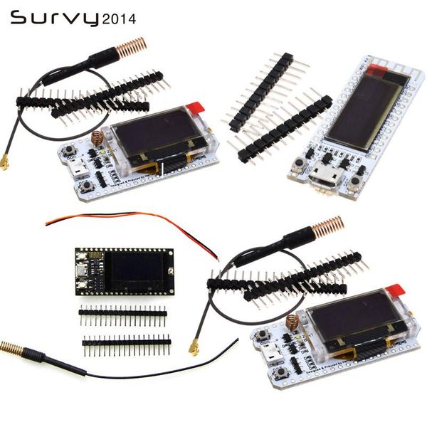 

integrated circuits lora sx1276/sx1278 433mhz esp32 wifi nodemcu module 0.91/0.96oled display