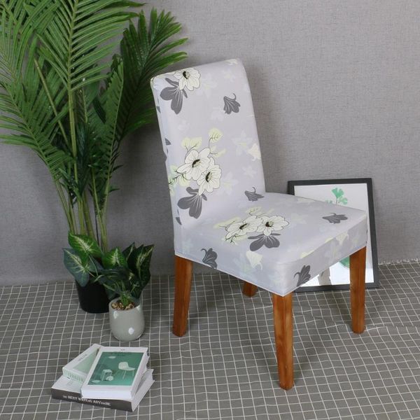 

dining chair cover removable washable stretch slipcover silk printing protector (bird and flo covers