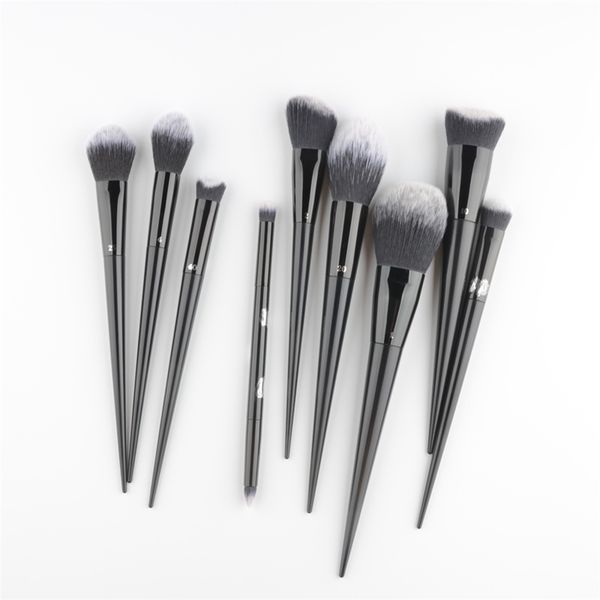 

9pcs/set foundation powder angled blusher shadow buffing make up brush eyeshadow concealer makeup brushes contour highlighter 210331