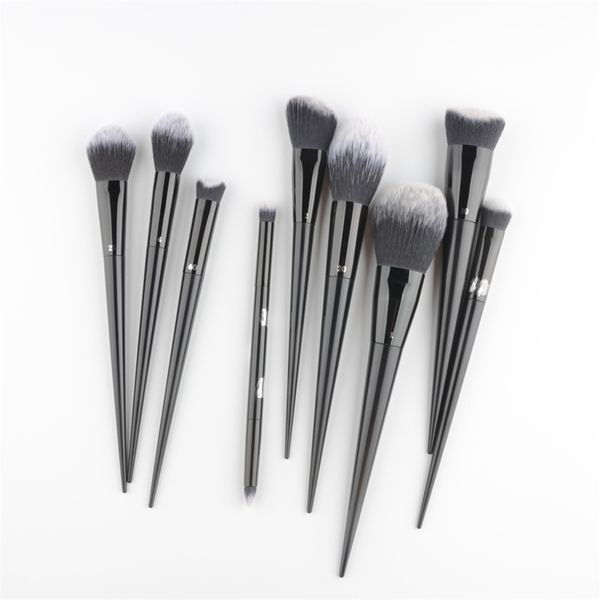 

9pcs/set foundation powder angled blusher shadow buffing make up brush eyeshadow concealer makeup brushes contour highlighter 210331