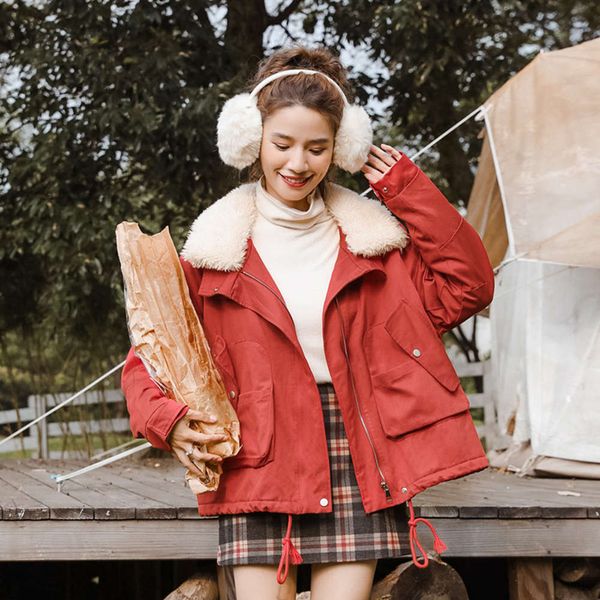 

medium and long down cotton padded jacket women's winter, Black