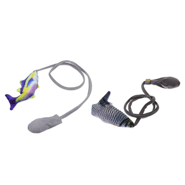 

cat toys 2pcs fish simulation teasing interactive playthings