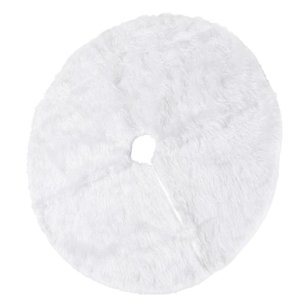 

christmas decorations 1 pc white xmas tree skirt carpet delicate mat