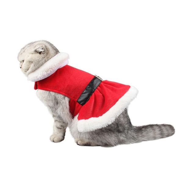 

cat costumes funny christmas costume pet clothing cosplay santa claus dog cloak suit for puppy clothes js