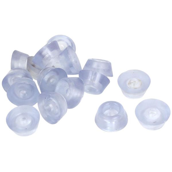 

furniture accessories 16 pcs conical shape table leg tips end caps foot pads clear