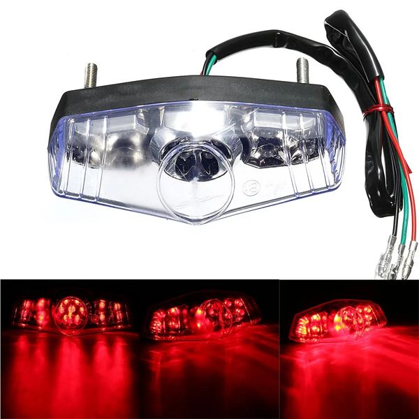 

12v universal led rear tail brake srunning light bulb lamp motorcycle atv bike