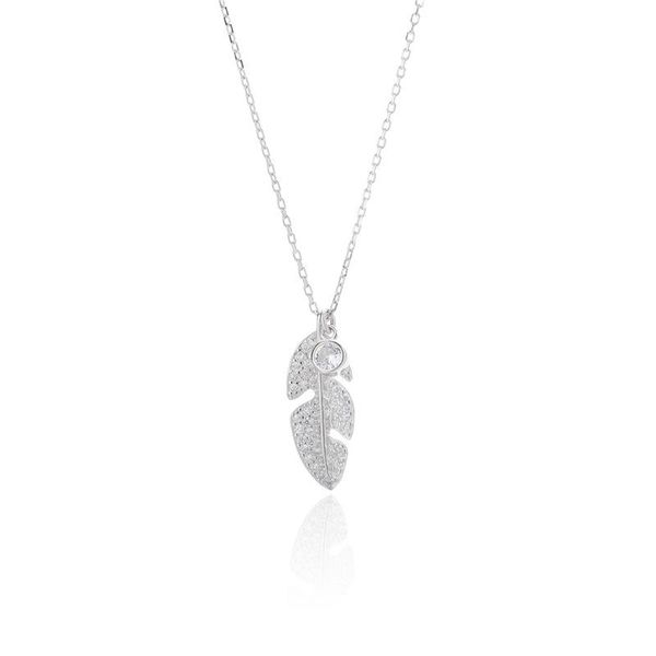 

chains prc8 sterling silver necklace leaf jewelry women