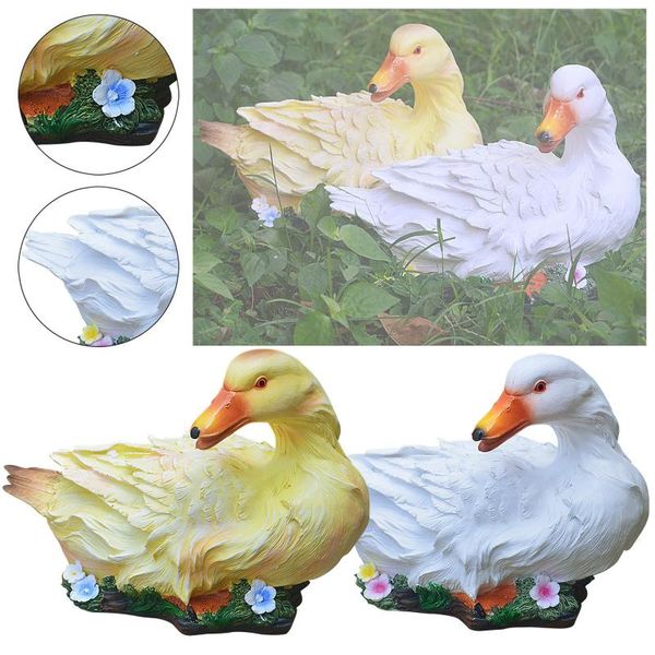 

small yellow ducklings cute for kid's toys garden decorations resin crafts white / decor model miniature figurine decorative objects &