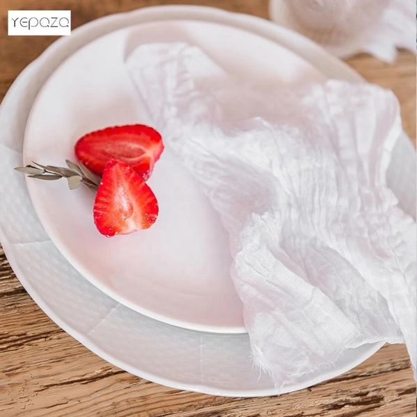 

table napkin yepqzq home decor reusable cotton guaze cloth pure white napkins 43x43cm personalized wedding