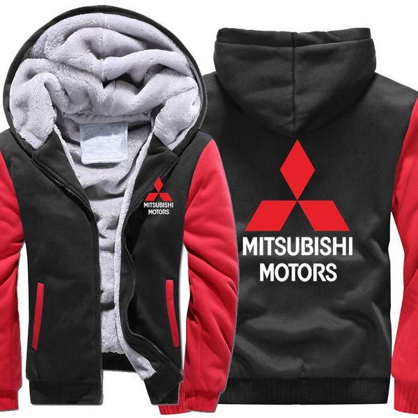 

men's hoodies & sweatshirts size s-5xl 2021 mitsubishi jacket winter mans casual wool liner fleece man coat pullover, Black