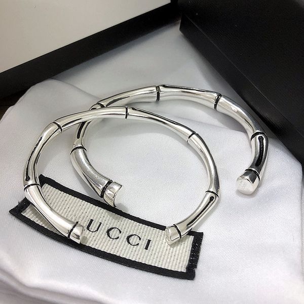 

design jewelry silver bamboo bracelet for men and women uomr, White