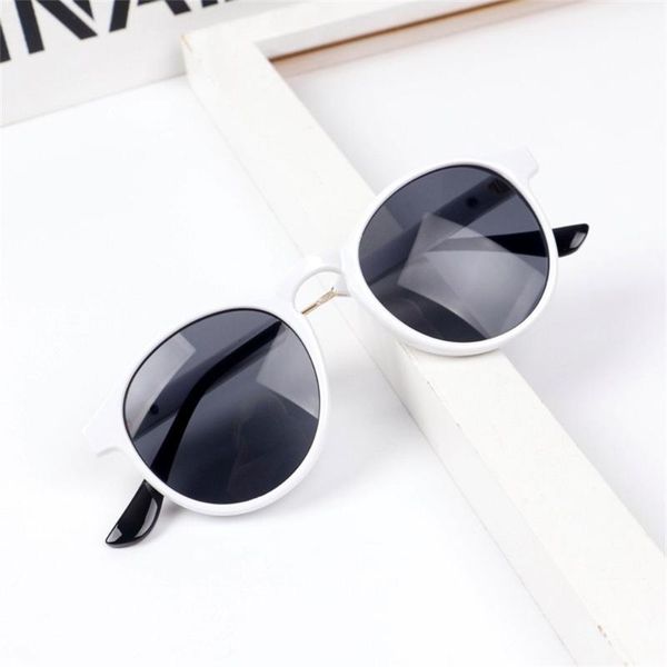

sunglasses decorative fashion round kids girls children goggle baby boy anti-uv sun glasses shades colorful uv400 travel eyewear, Blue