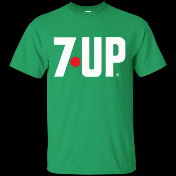 

7 UP, Retro, logo, Soda, Pop, Beverage, Brand, Logo, T-shirt, White;black