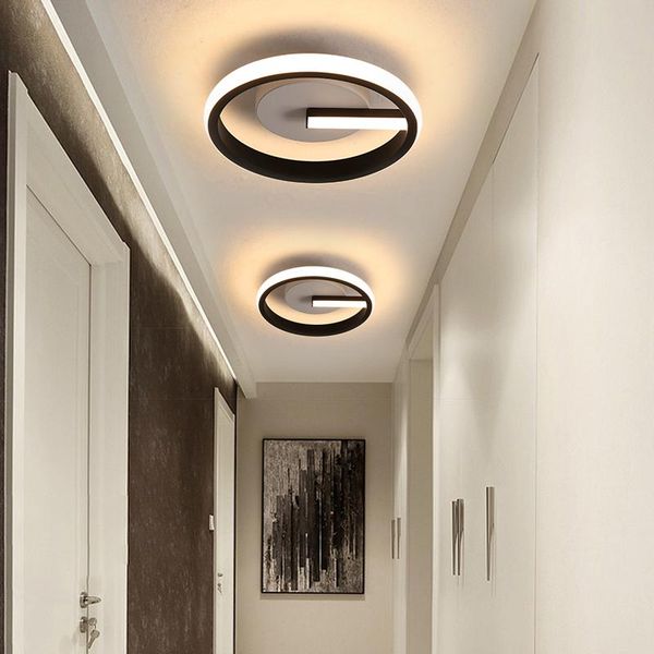 

ceiling lights modern led aisle indoor home stairs corridor foyer balcony lighting creative fixture triangle round square lamp