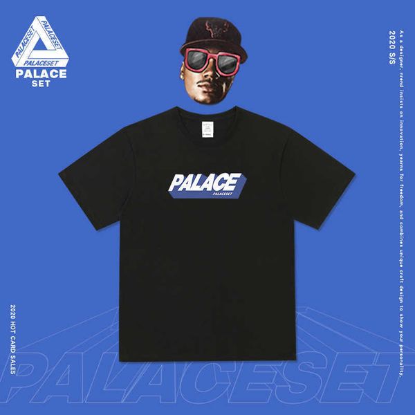 

brand set fashion english short sleeve t-shirt men's simple summer couple's wear loose cotton half shirt, White;black