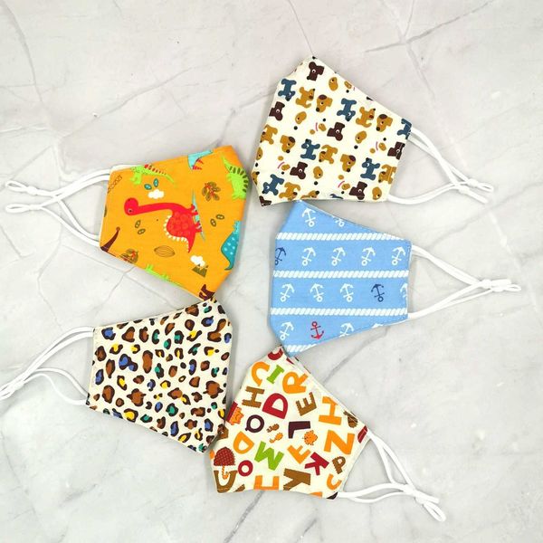 

2021 summer cotton three layer washable with breathable and easy breathing protective cartoon mask