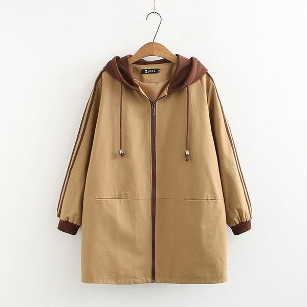 

women's jackets plus size xl-4xl long sleeved cotton outwear casual, Black;brown