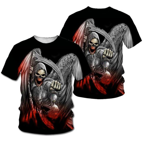

men's t-shirts fashion women/men 3d printing music style casual summer rock round neck short-sleeved t shirt, White;black