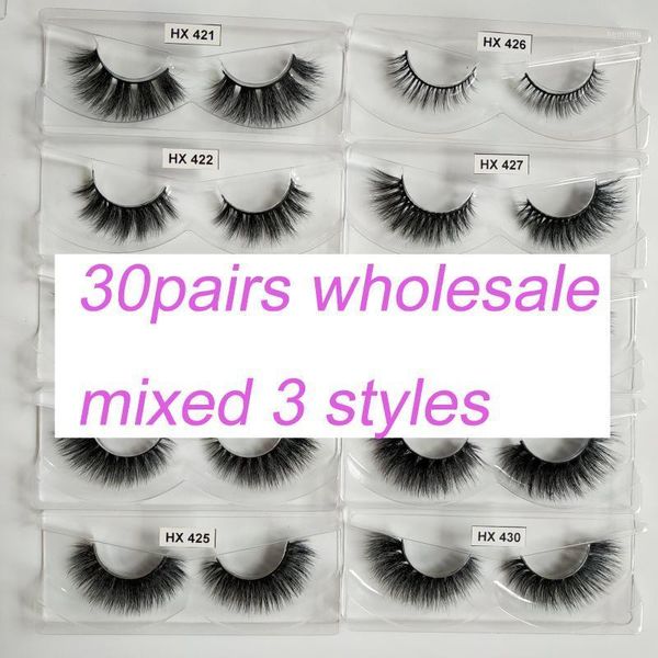 

pairs hexuan eyelashes 4d mink lashes fake for makeup beauty 100% real lashes1