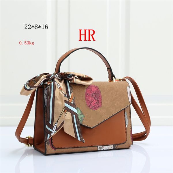 

yq new classic printing flower messenger bag pu l leather women handbag pochette totes handbags purse shoulder bags crossbody bags m57888