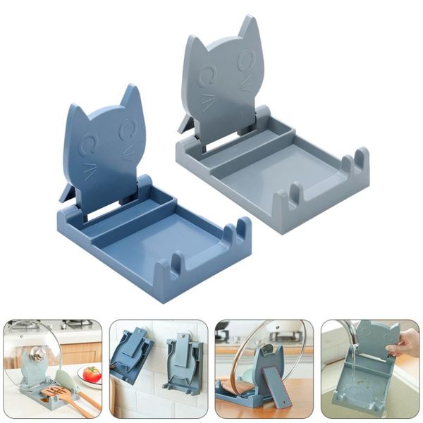 

hooks & rails 2pcs multifunction pot lid racks foldable pan cover for home kitchen